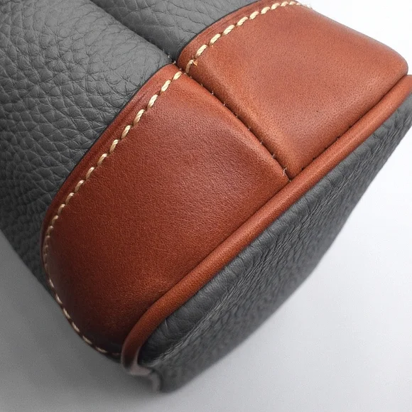 Like New Dooney & Bourke Blue Gray Crossbody Leather Bag - Picture 5 of 12